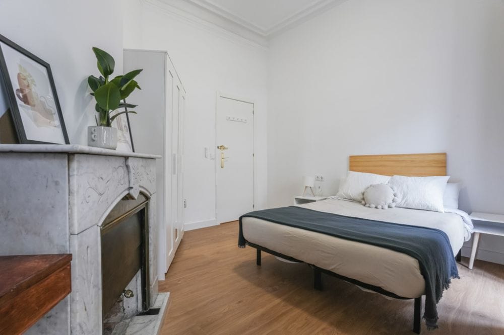 Bright double room in Ventura Rodriguez